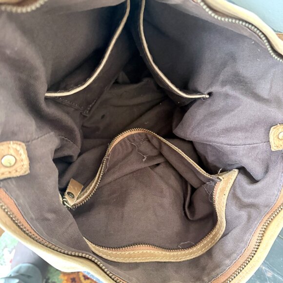 Convertible Leather Backpack Purse Crossbody Shoulder Bag Distressed Brown hobo - Picture 4 of 9